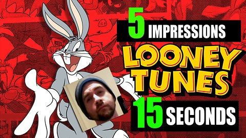 Speed Impressionist does 5 Looney Tunes voices in 15 seconds