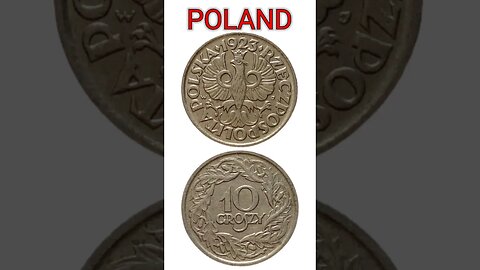 POLAND 10 GROSZY 1923.#shorts @COINNOTESZ #poland
