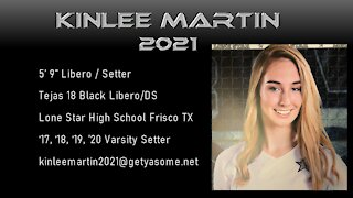 Kinlee Martin #7 - Varsity Setter 2020 Lone Star High School Super Highlight Reel Sept 15 & 18