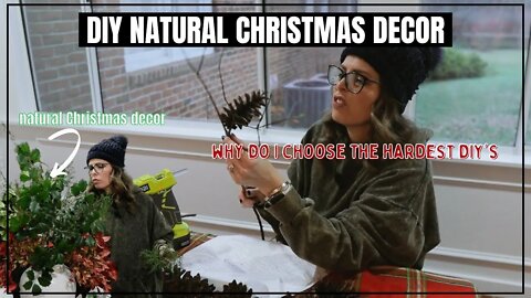 🌳 How to Create NATURAL Christmas Décor + Cinnamon Pinecones + Zero Waste Christmas Décor