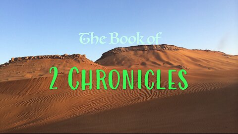2 Chronicles 36 “When the World is bent toward Evil, Run to Jesus”