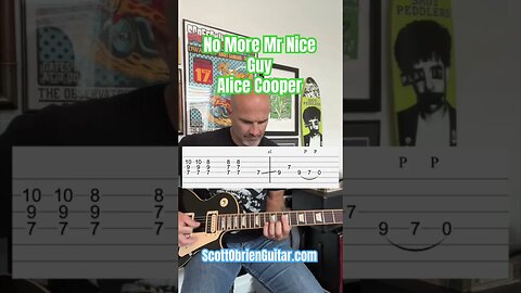 No More Mr Nice Guy Alice Cooper Guitar Lesson + Tutorial #guitar #guitarlessons #alicecooper