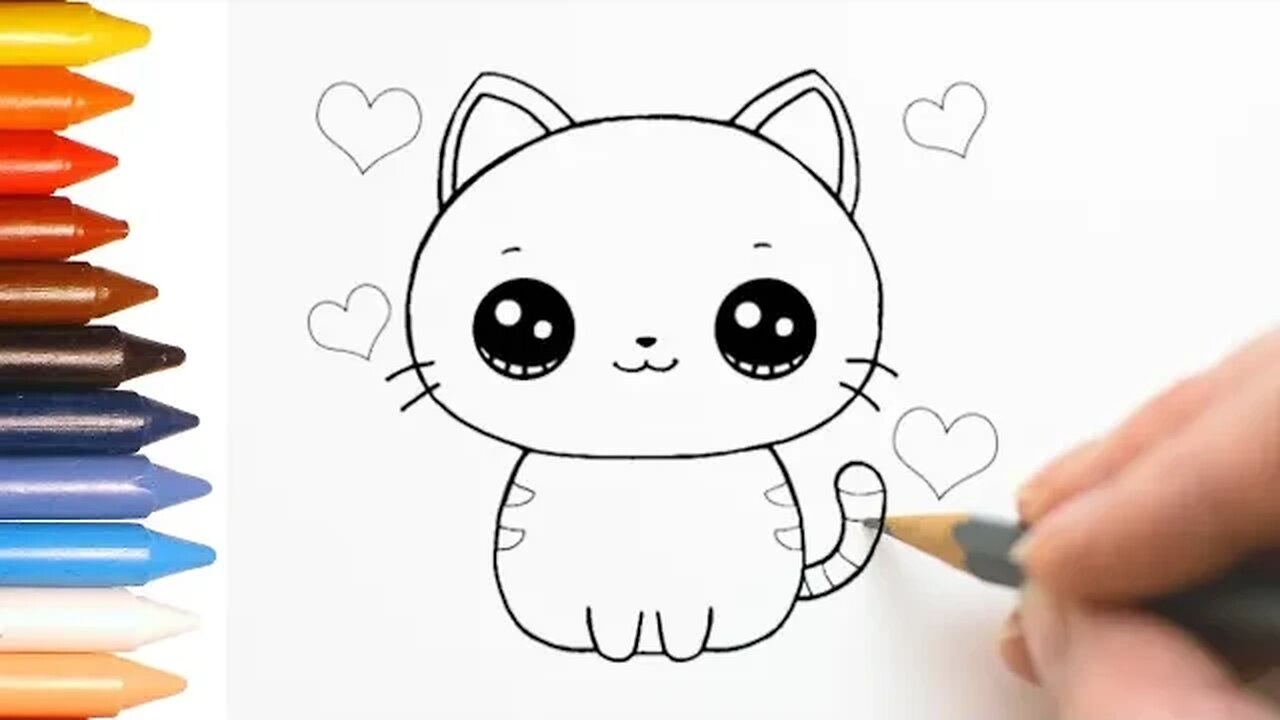 Como desenhar um gato!!! 🐈🐈 