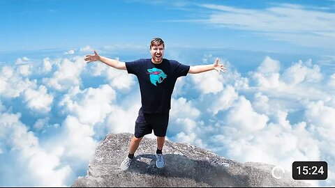 Mr Beast Spending 24 Hour's On Top Of A Mountain