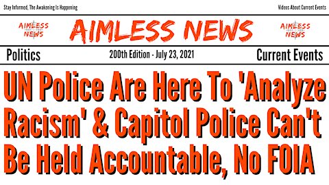 UN Police Are Here To 'Analyze Racism' & Capitol Police Can't Be Held Accountable, No FOIA