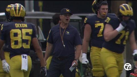 Jim Harbaugh says wife has him doing house tasks, but he is 'locked in' on football