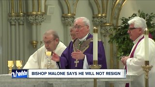 Bishop Malone again says he will not resign