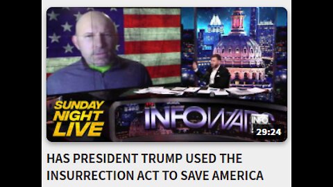 HAS PRESIDENT TRUMP USED THE INSURRECTION ACT TO SAVE AMERICA