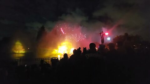 Halloween Scream Fireworks from Rivers of America at Disneyland