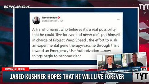 Jared Kushner | Is Jared Kusher Pushing Transhumanism and Eternal Life? Why Did Jared Kushner Put Himself In Charge of Operation WARP Speed?