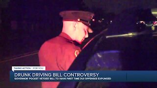 Whitmer vetoes bill to let 1-time DUI offenders clear record