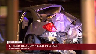 Car crash on Sherman Blvd. leaves 13-year-old dead