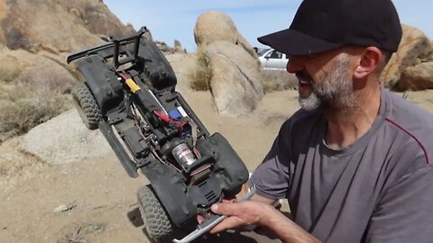 Truck Camping: Eastern Sierras and my NEW CAMP TOY - TRAXXAS TRX4 RC Rock Crawler!! (TOO MUCH FUN)