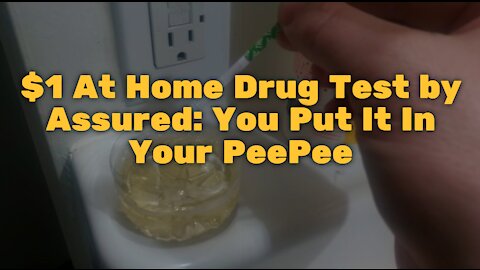 $1 At Home Drug Test by Assured: You Put It In Your PeePee