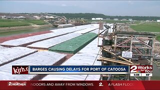 Barges causing delays for Port of Catoosa