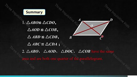 8th Grade Math|Unit 13| Properties of Diagonals in Parallelograms | Lesson 13.1.2 | Inquisitive Kids