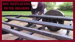 DIY Replacing Trailer Bunk Boards