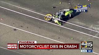 Motorcyclist killed in crash in north Phoenix