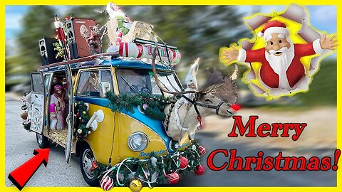 🚐 🎄 Vintage 66 VW Van Says MERRY CHRISTMAS At SeaSucker!