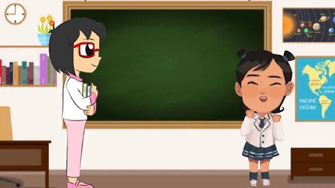 Shortsbetter funny humorous English joke teacher student classroom character comic cartoon animation