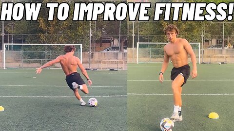 Full Group Training Session + How To Improve Fitness As A Footballer!