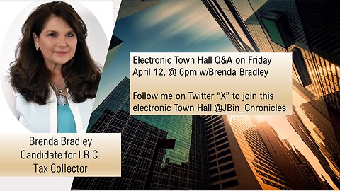 Brenda Bradley Electronic Town Hall Q&A with Binford Chronicles and @2ThePoint Podcast