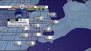 Another freeze warning tonight