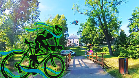 Одиночное велопутешествие на велосипеде к старинному замку Чехии