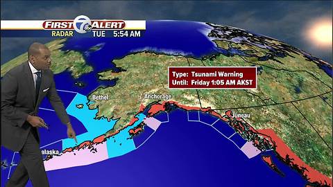 Earthquake hits off of the coast of Alaska