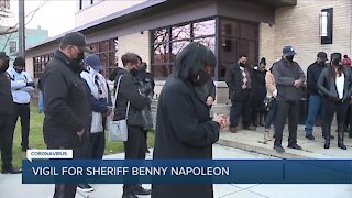 Prayer vigil held for Wayne County Sheriff Benny Napoleon as he battles COVID-19