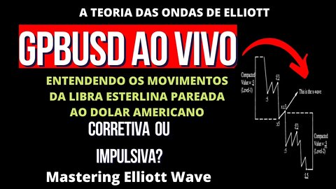 GBPUSD live 05/11/22 | CORRETIVA VS IMPULSIVA + o que é uma monowave? ONDAS DE ELLIOTT