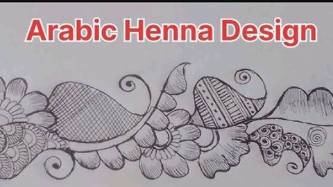 New Arabic Henna design