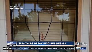 Nearby businesses broken into as concert-goers scramble for safety