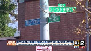 Man fatally shot on York Rd Saturday evening