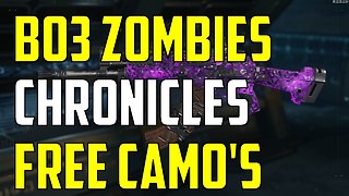 BO3 Zombies Chronicles DLC 5 NEW FREE Camo's For Zombies And Multiplayer