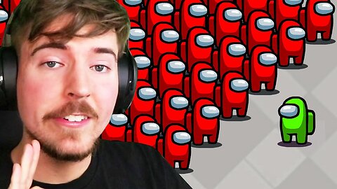 Among Us With 100 Real Players - Mr Beast Gaming