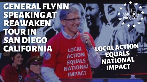 General Flynn at Clay Clark’s ReAwaken Tour San Diego, CA