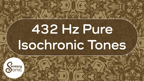 432hz Pure Isochronic Tones | Healing & Relaxation Frequency