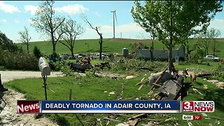 Deadly tornado in Adair County, IA