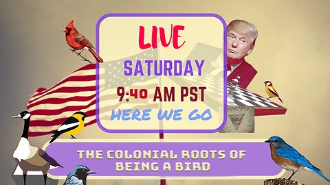 Saturday *LIVE* The Colonial Roots of Being a Bird