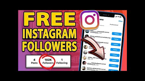 How I got FREE Instagram Followers (5,000+ Followers) Free Instagram Followers 2024 iOS & Android