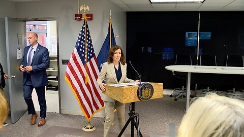 Governor Kathy Hochul tackles questions about asylum seekers in New York