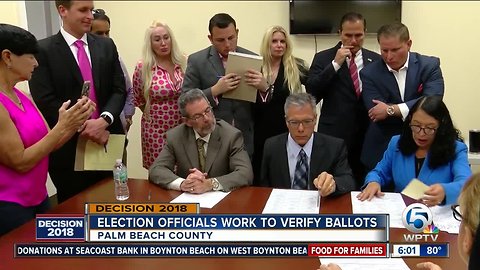 Palm Beach County Elections Canvassing Board meets as Florida recount looms