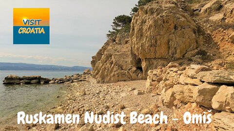 Ruskamen Nudist Beach - Omis, Croatia