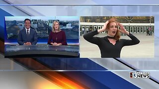 Live (windy) weather from the Knights game