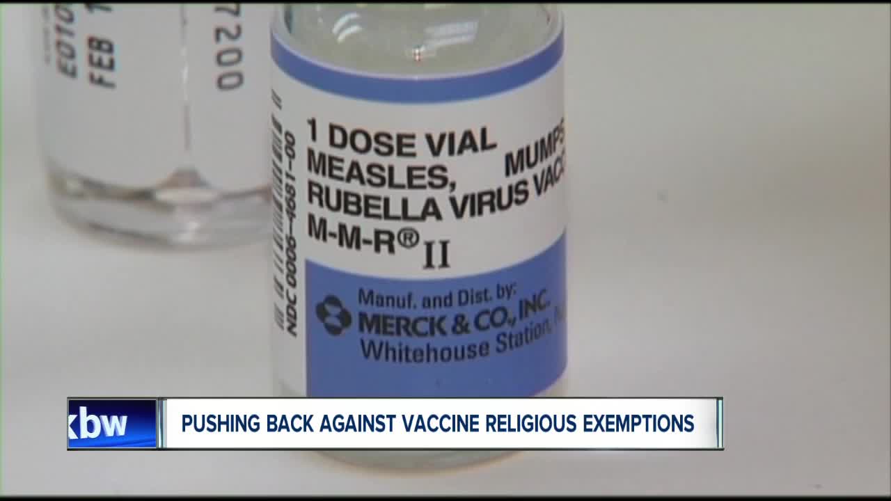 Pushing back against vaccine religious religious exemptions for vaccines