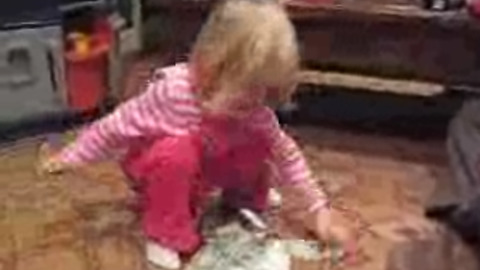 Little Girl Literally Rolls in her Money