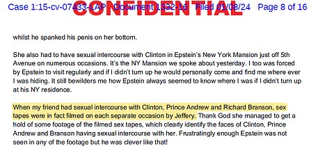 Epstein Court Docs: Sex Tapes Clearly Identify Faces of Bill Clinton, Prince Andrew