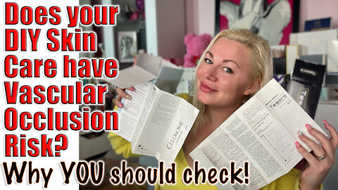 Does Your DIY Skin Care have Vascular Occlusion Risk? Why YOU Should Check | Code Jessica10 saves $