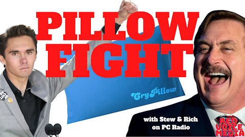 DAVID HOGG PILLOW BITER? INTRODUCING THE NEW ‘CRY PILLOW’, with Stew & Rich on PC Radio